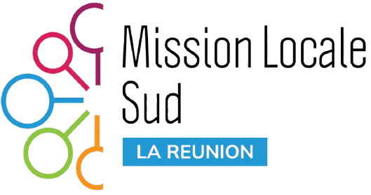 Logo de la Mission Locale Sud La Réunion, accompagnement des jeunes de 16 à 25 ans vers l’emploi, la formation, l’insertion sociale et professionnelle