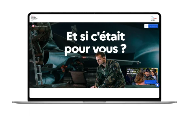 Visuel site de l'Armée de l'air