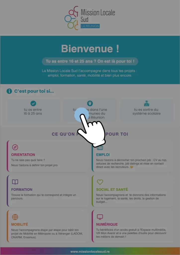 Miniature de l'affiche de présentation de la Mission Locale Sud Réunion