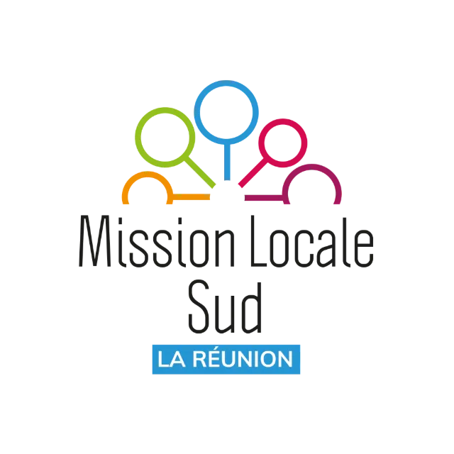 Logo de la Mission Locale Sud La Réunion, accompagnement des jeunes de 16 à 25 ans vers l’emploi, la formation, l’insertion sociale et professionnelle